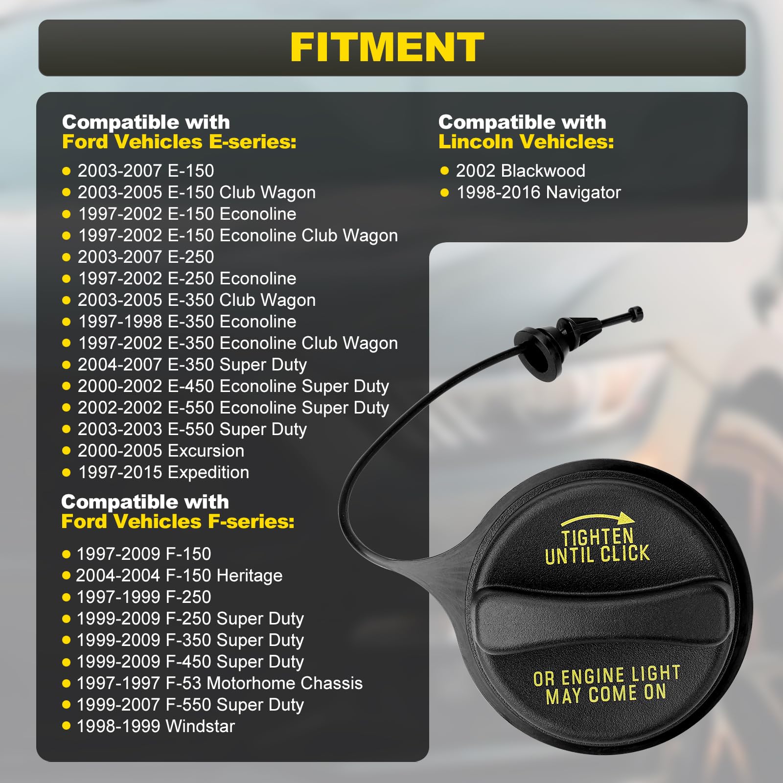 Gt261 Gas Cap Fuel Tank Cap Compatible With Buick Chevy Oldsmobile Skylark Regal Century Riviera Eldorado Seville Cts Blazer Cam